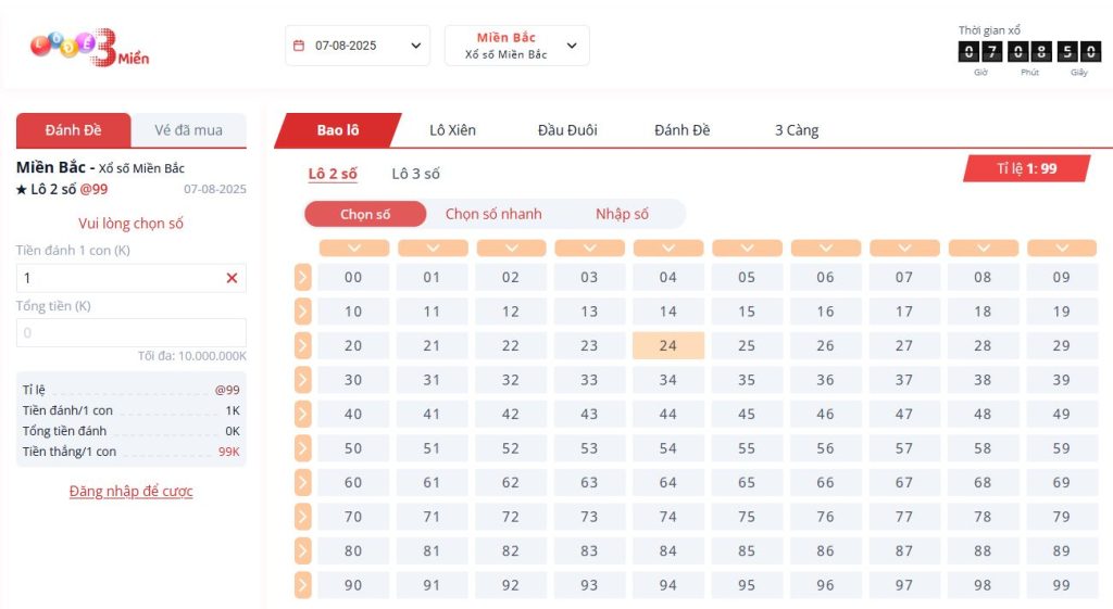 Chơi xổ số five88