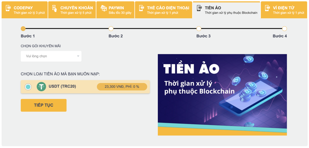 Nạp tiền five88